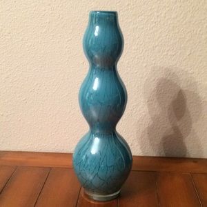 💯percent glass brand new vase w/design details
